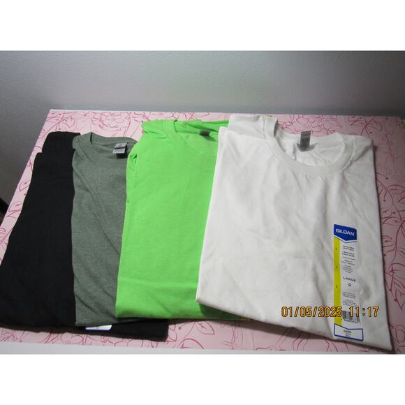 Brand-New 4-Pack of Unisex Tees – Size Large, Everyday Essentials - Picture 1 of 2